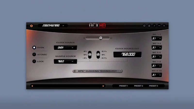 Antelope Audio's OCX HD Master Clock 數字時鐘轉換器